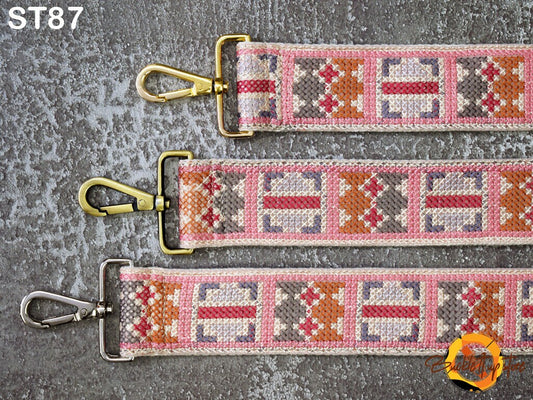 Woven Strap - Embroidered Purse Strap Crossbody Strap for Purses Boho Messenger Bags Strap Replacement Strap Boho Guitar Strap Handbag Strap gift for her
