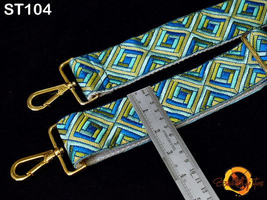 Embroidered Purse Strap Crossbody Strap for Purses Boho Bags Strap Embroidery Replacement Strap Boho Guitar Strap Handbag Strap gift for her