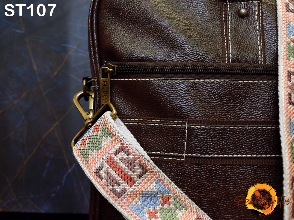 Embroidered Purse Strap Crossbody Strap for Purses Boho Messenger Bags Strap Replacement Strap Boho Guitar Strap Handbag Strap gift for her