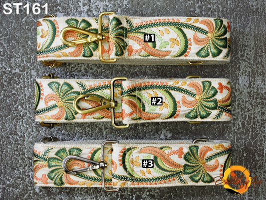 Gift for Friend Embroidery Adjustable Camera Strap Crossbody Strap Purses Embroidered Handbag Boho Bag Strap Replacement Strap Guitar Strap