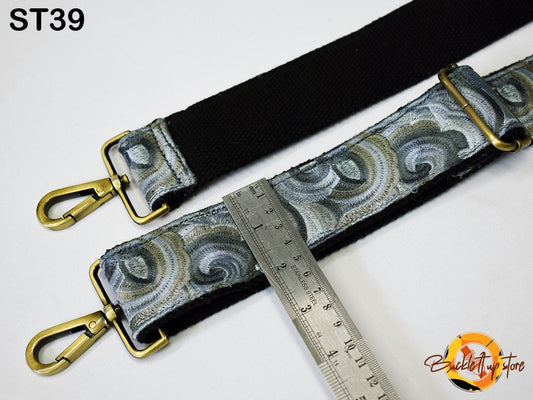 Embroidered Purse Strap Crossbody Strap for Purses Boho Bags Strap Embroidery Replacement Strap Boho Guitar Strap Handbag Strap gift for her