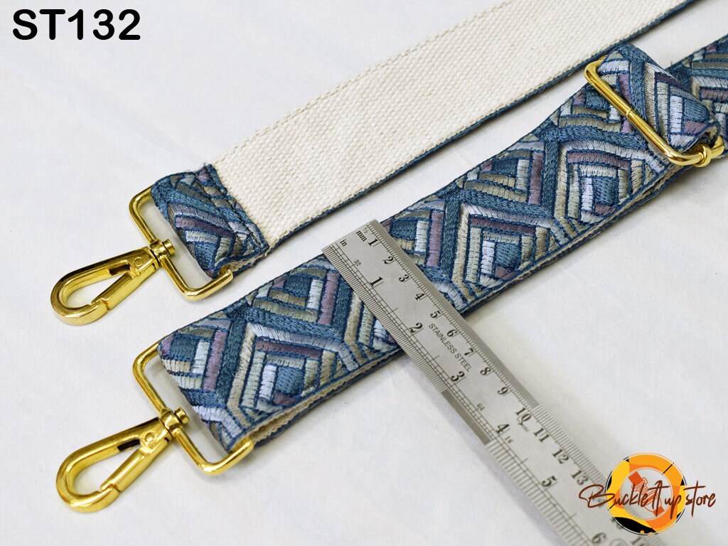 Adjustable Sling Bag Strap Purse Strap Custom Embroidery Messenger Crossbody Strap Handbag Embroidered Replacement Boho Guitar Strap Gift