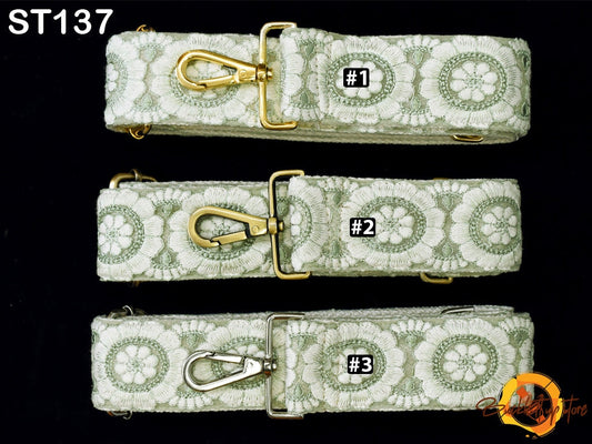 Embroidered Sling Bag Strap Purse Strap Messenger Crossbody Strap for Purses Handbag Embroidery Replacement Strap Boho Guitar Strap Gift