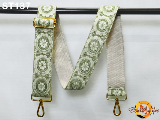 Embroidered Sling Bag Strap Purse Strap Messenger Crossbody Strap for Purses Handbag Embroidery Replacement Strap Boho Guitar Strap Gift