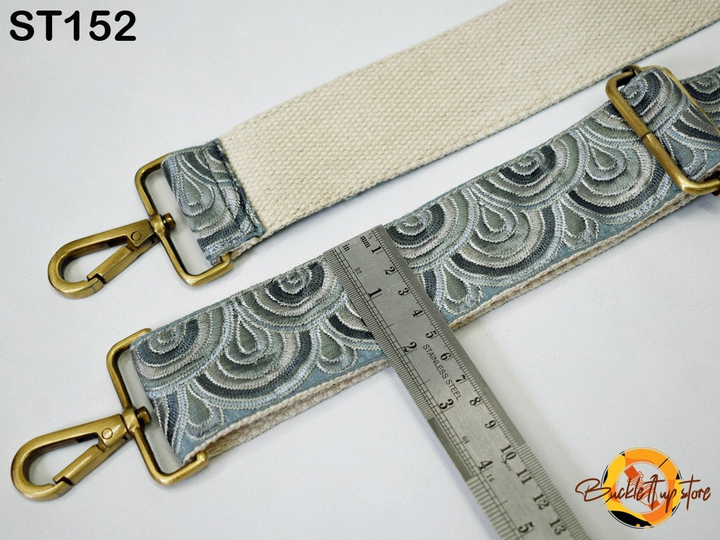 Crossbody Strap for Purses Replacement Guitar Strap Embroidered Adjustable Handbag Boho Bag Strap Embroidery Strap Camera Strap Gift for Mom