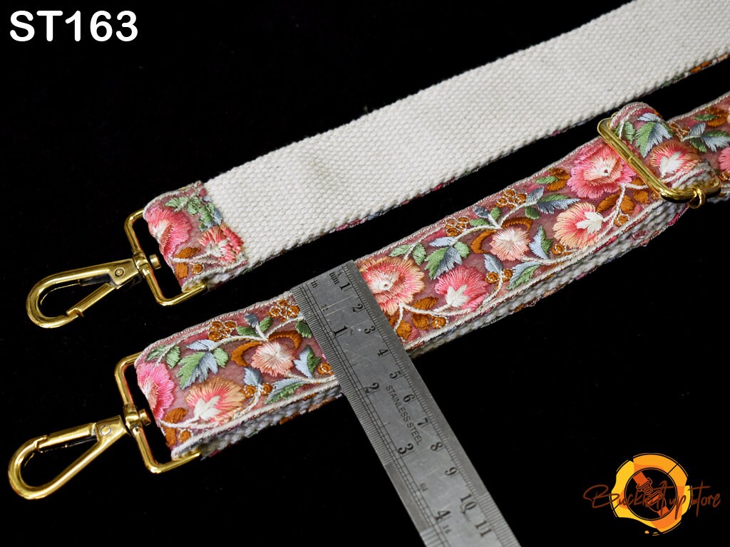 Strap for Purses Shoulder Crossbody Straps Replacement Strap Tote Messenger Bags Embroidered Boho Guitar Strap Handbag Strap Gift for Wife