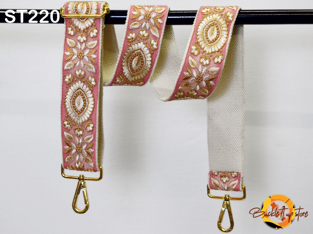 Adjustable Crossbody Strap Replacement, Replacement Strap Boho Guitar Strap Gift for Mom Embroidered Purse Strap Crossbody Strap for Purses Boho Bags Strap Embroidery Handbag Strap