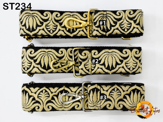 Replacement Guitar Strap Gift Sister Embroidered Purse Strap Boho Crossbody Strap for Purses Messenger Bag Embroidery Custom Handbag Strap