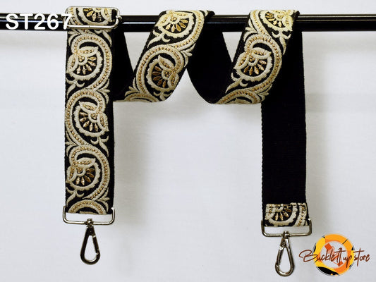 Custom Replacement Handbag Guitar Strap Gift for Christmas Embroidered Purse Strap Boho Crossbody Messenger Bag Strap for Purses Embroidery