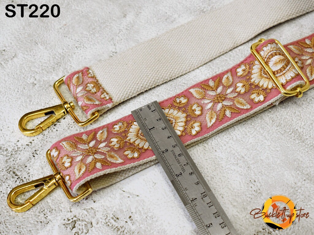 Adjustable Crossbody Strap Replacement, Replacement Strap Boho Guitar Strap Gift for Mom Embroidered Purse Strap Crossbody Strap for Purses Boho Bags Strap Embroidery Handbag Strap