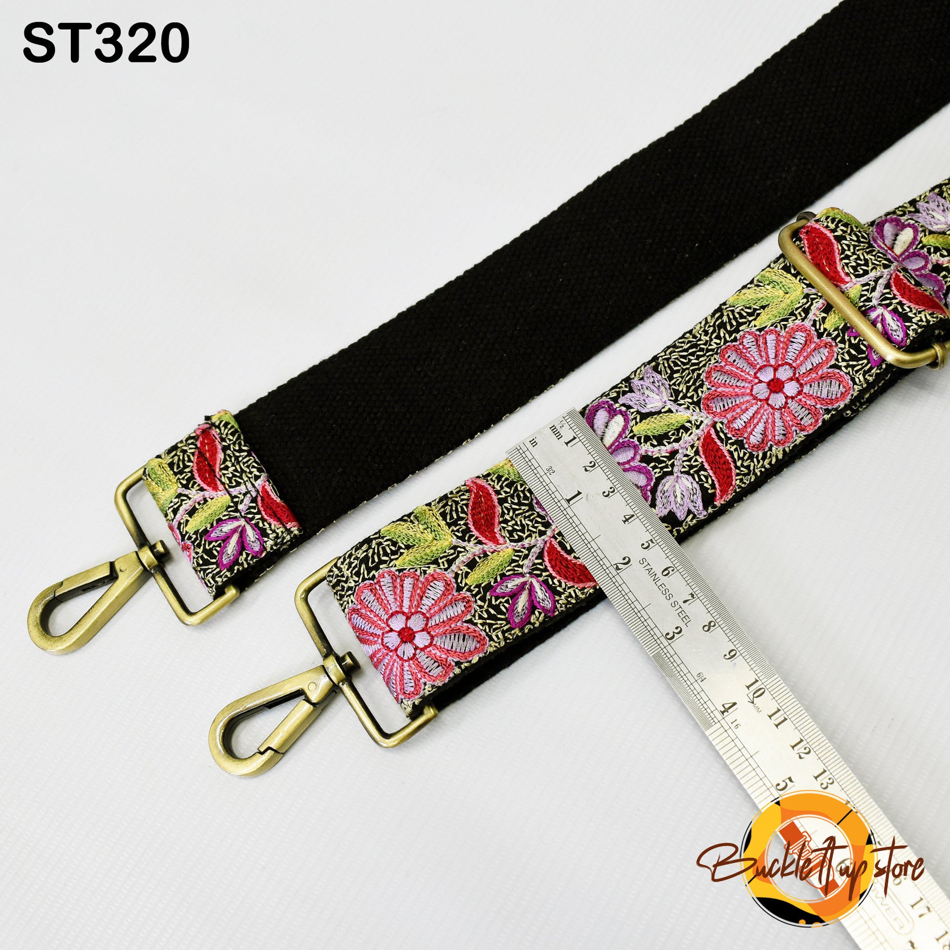 Floral Embroidery Replacement Purse Strap Crossbody Strap for Purses Embroidered Boho Bag Strap Boho Guitar Strap Handbag Strap Gift for her