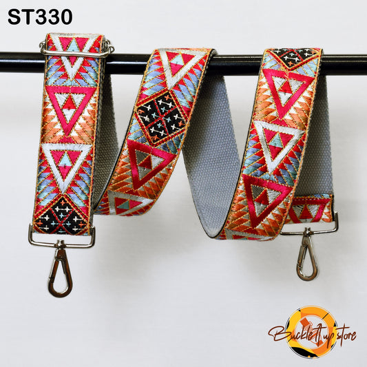 Embroidered Purse Strap Crossbody Strap for Purses Boho Bags Strap Embroidery Replacement Strap Boho Guitar Strap Handbag Strap gift for her
