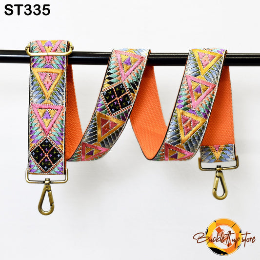 Embroidered Purse Strap Crossbody Strap for Purses Boho Bage Strap Embroidery Replacement Strap Boho Guitar Strap Handbag Strap Gift for mom