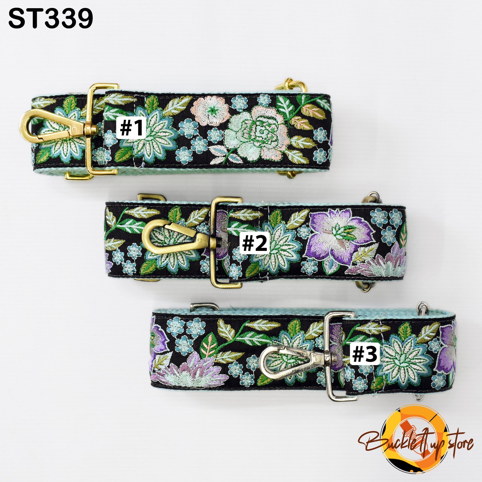 Mint Embroidery Replacement Strap Purse Strap Crossbody Strap for Purses Embroidered Boho Bag Strap Guitar Strap Handbag Strap Gift for Wife