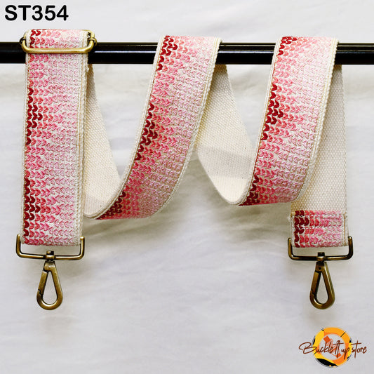 Grey Embroidery Replacement Purse Strap Crossbody Strap for Purses Floral Embroidered Bag Strap Boho Guitar Strap Handbag Strap Gift for her
