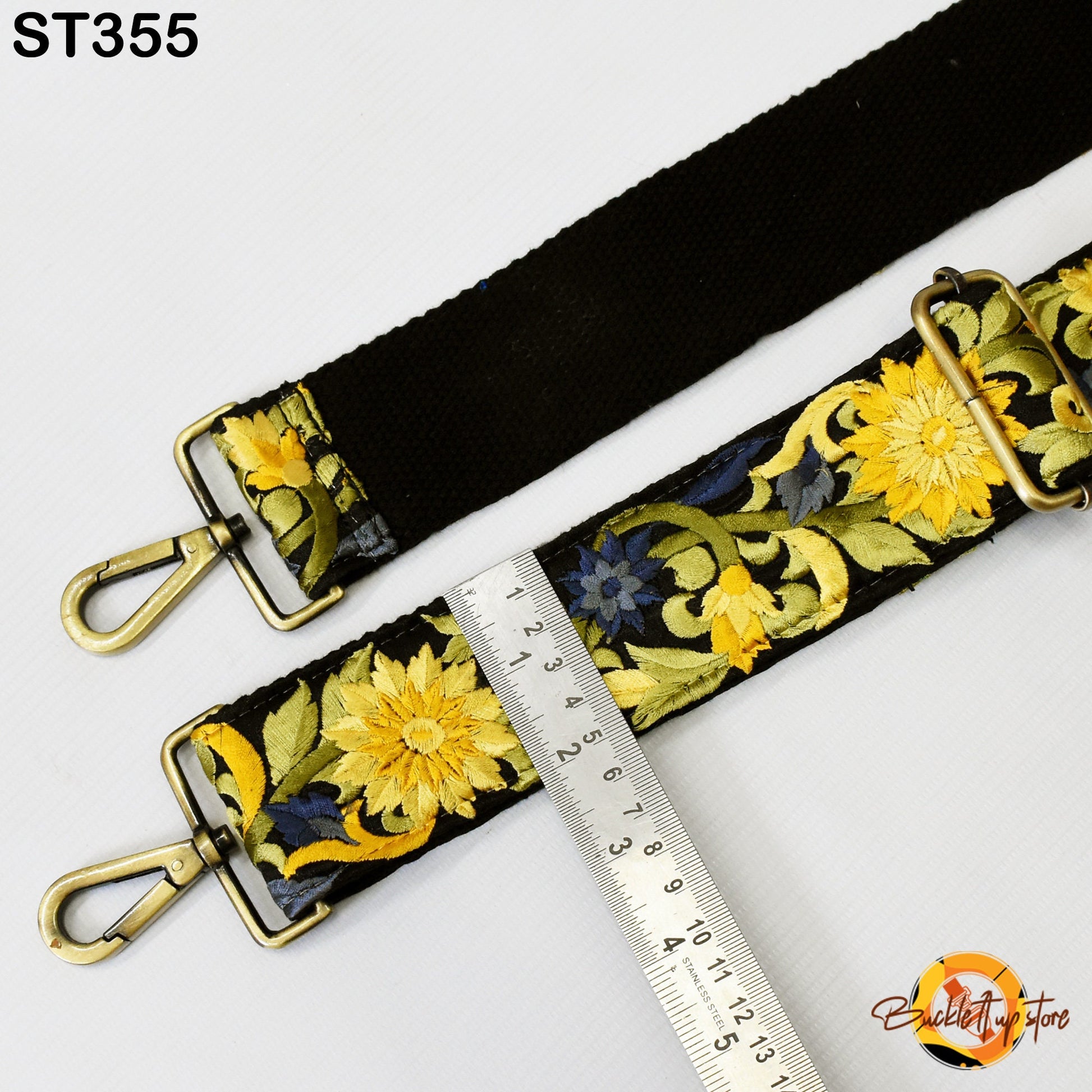 Embroidered Purse Strap Crossbody Strap for Purses Handbag Boho Bag Strap Floral Embroidery Replacement Strap Boho Guitar Strap Gift for her