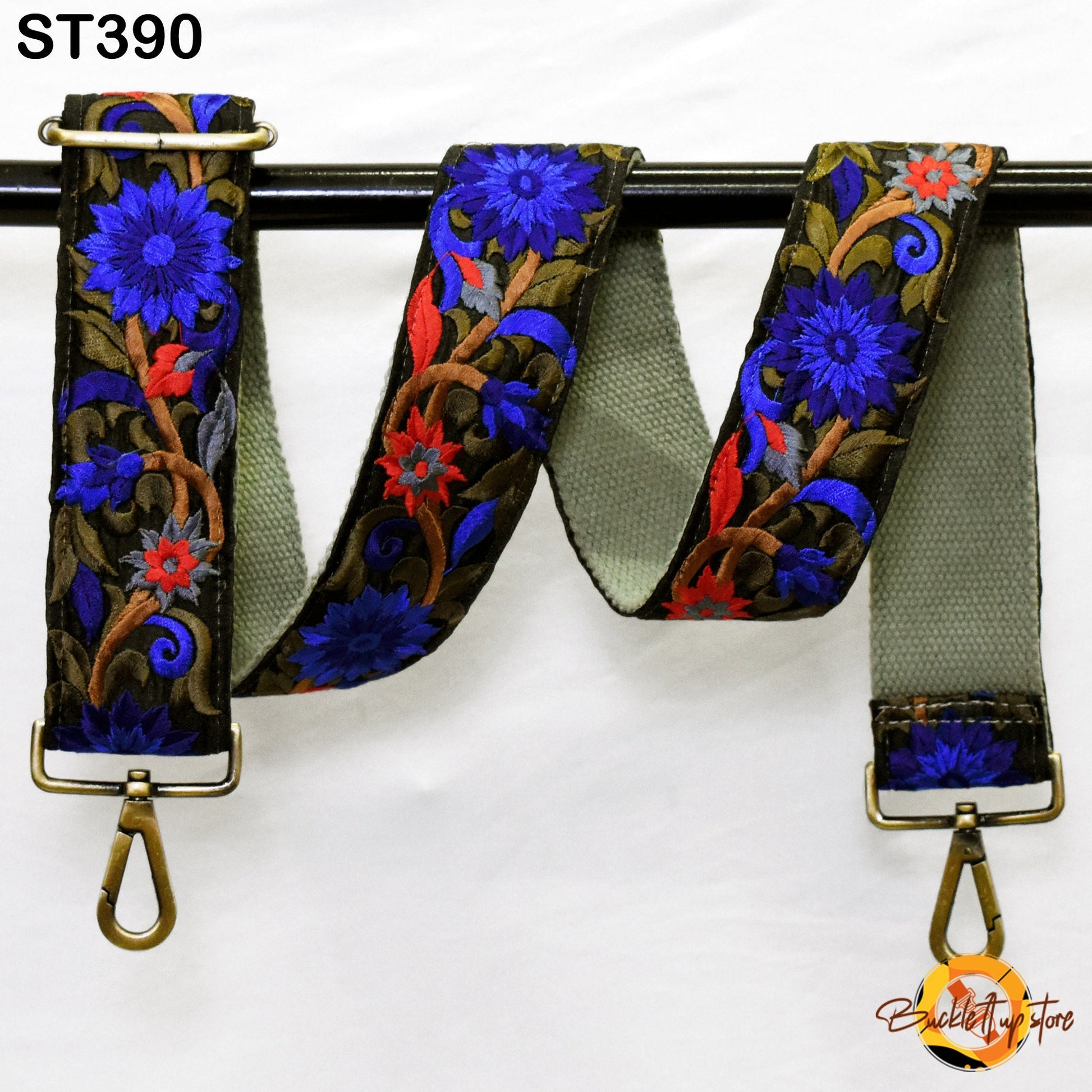 Embroidered Replacement Purse Strap Crossbody Strap for Purses Handbag Boho Bag Strap Floral Embroidery Strap Boho Guitar Strap Gift for her