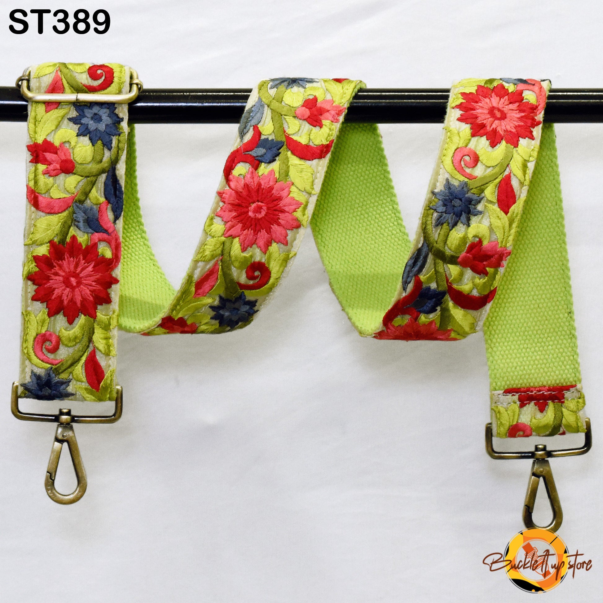 Crossbody Strap for Handbag Purses Embroidered Purse Strap Boho Bag Strap Floral Embroidery Replacement Strap Boho Guitar Strap Gift for Mom