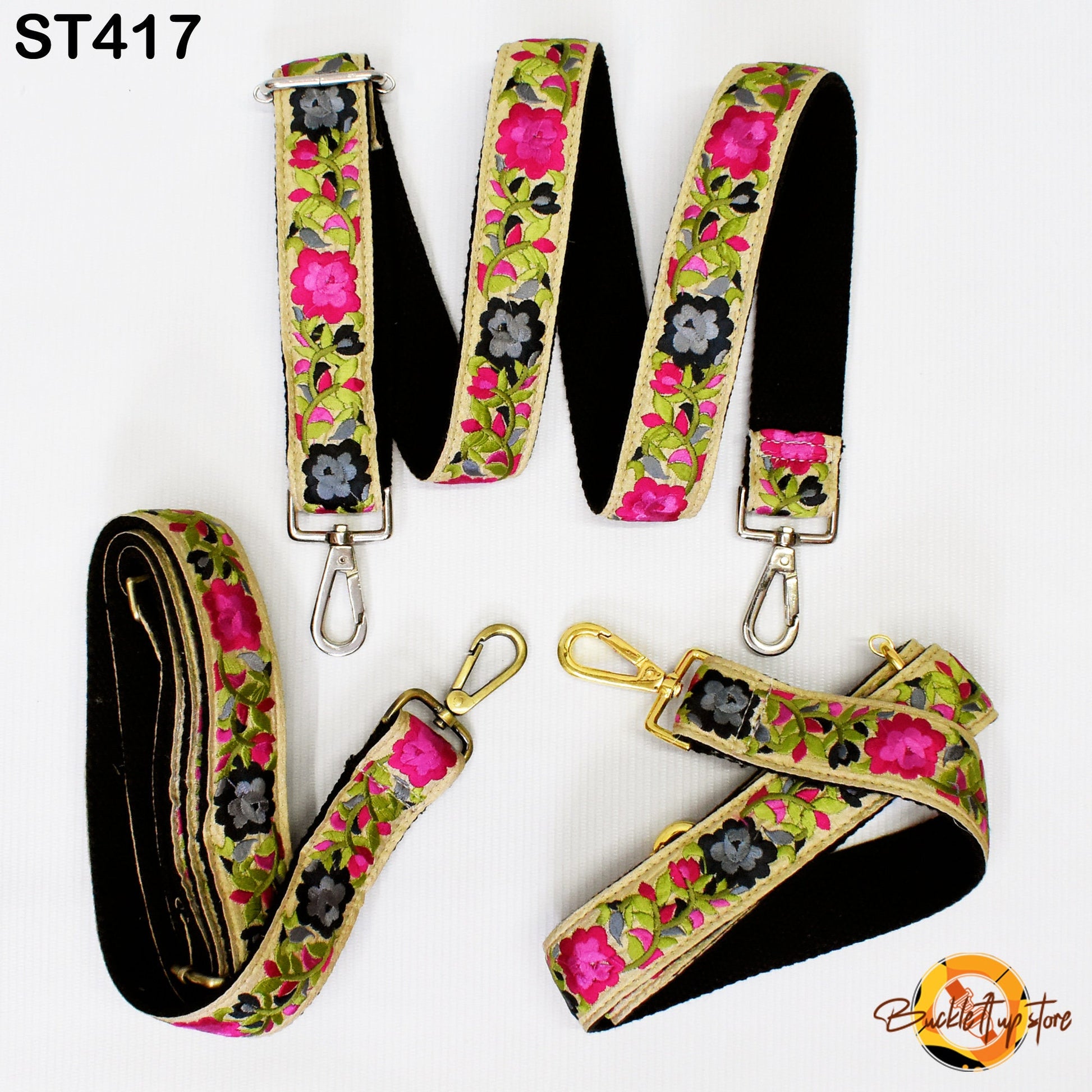 Gift for Sister Embroidered Messenger Bags Strap Crossbody Strap for Purses Embroidery Replacement Strap Boho Guitar Strap Handbag Strap