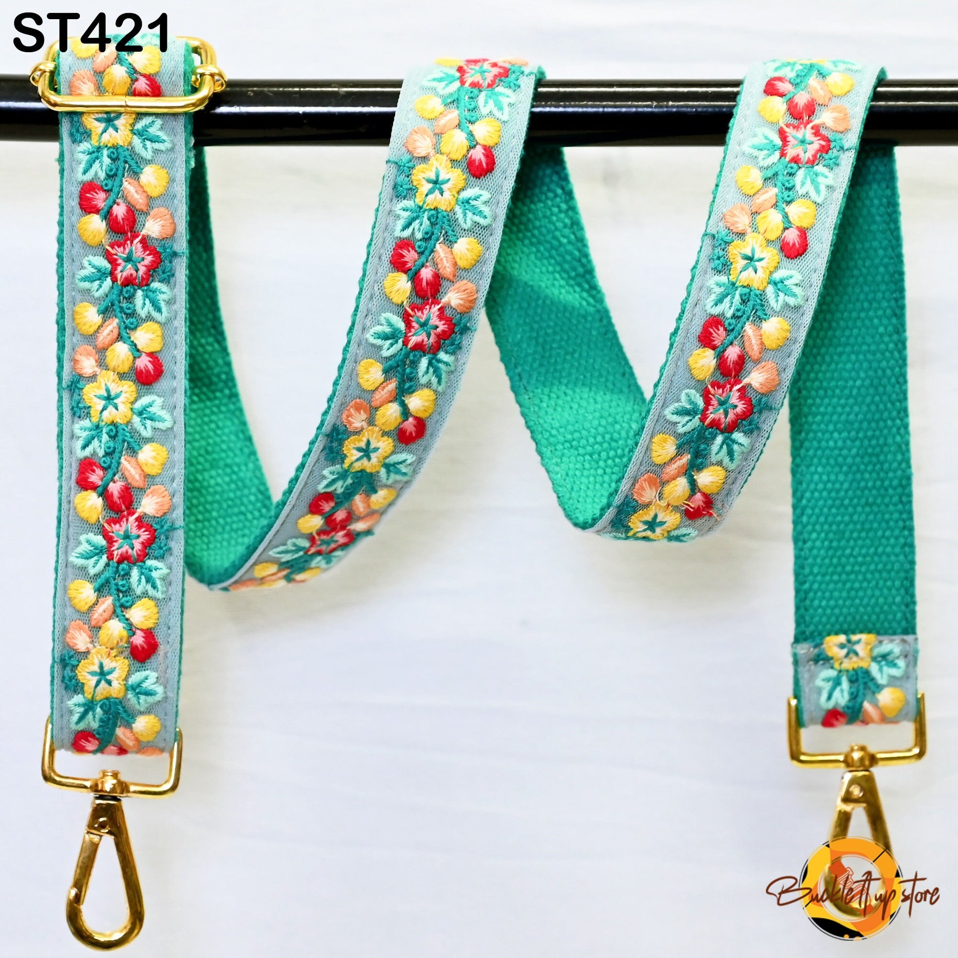 Gift for Dad Embroidered Messenger Bags Strap Crossbody Strap for Purses Boho Embroidery Replacement Strap Boho Guitar Strap Handbag Strap