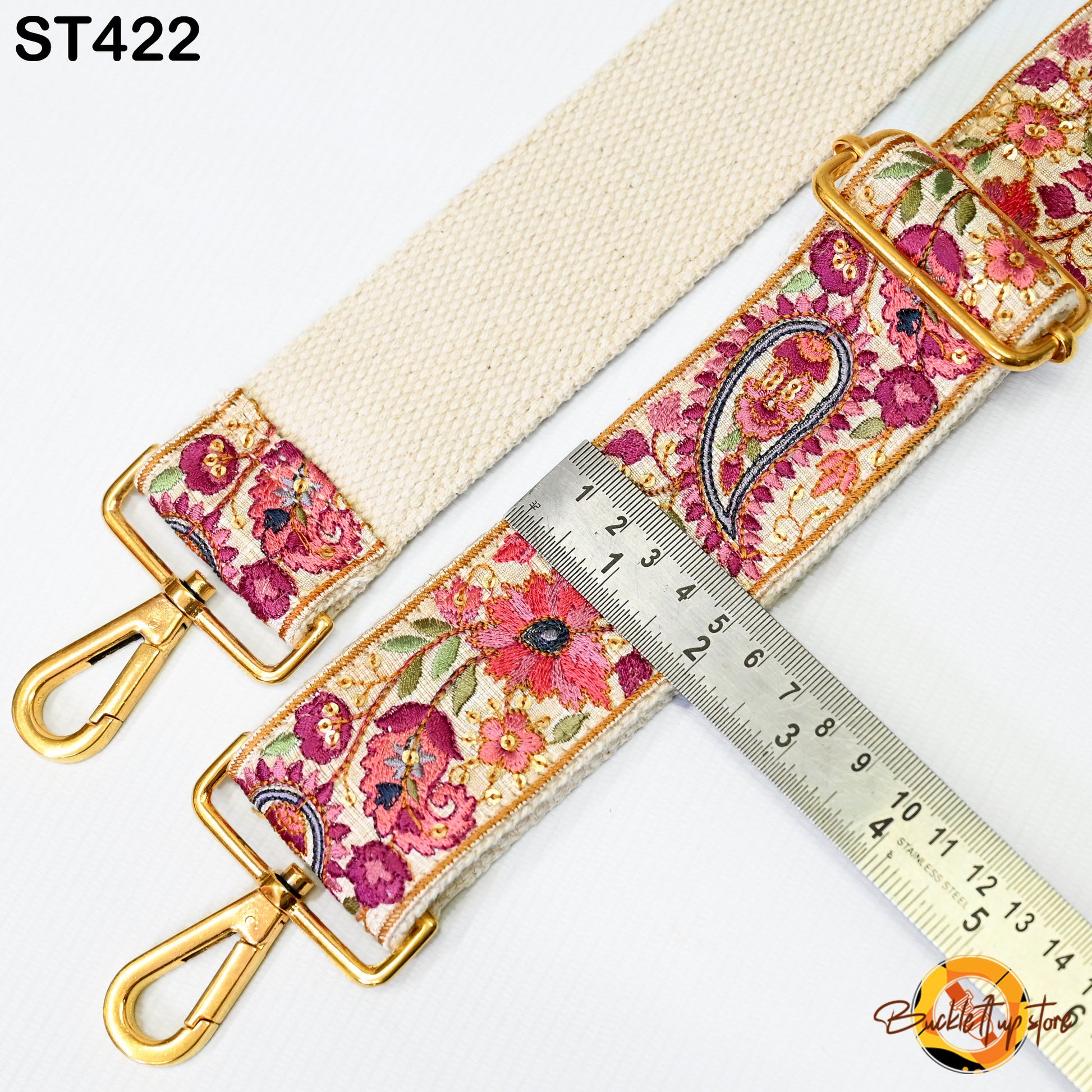 Embroidered Purse Strap Crossbody Strap for Purses Handbag Boho Bag Strap Floral Embroidery Replacement Strap Boho Guitar Strap Gift for her