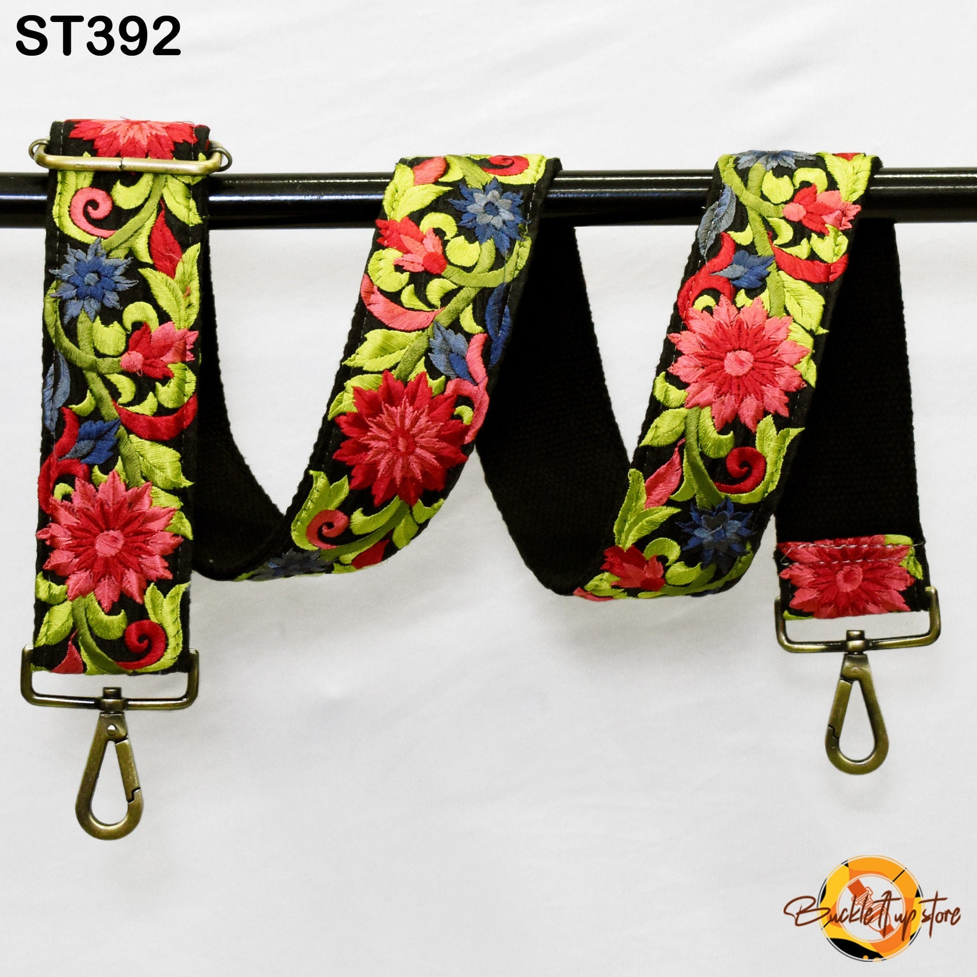 Gift for Sister Crossbody Strap for Purses Handbag Embroidered Strap Boho Bag Strap Floral Embroidery Replacement Strap Boho Guitar Strap