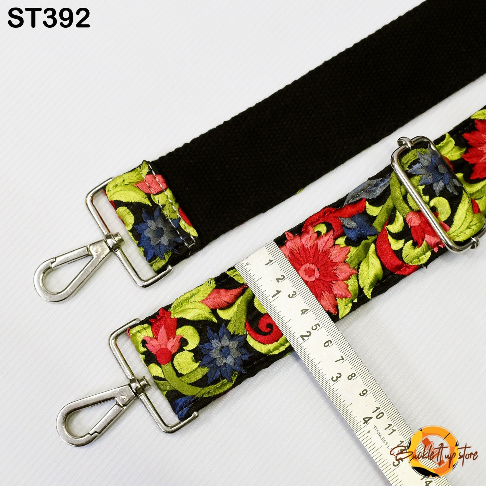 Gift for Sister Crossbody Strap for Purses Handbag Embroidered Strap Boho Bag Strap Floral Embroidery Replacement Strap Boho Guitar Strap