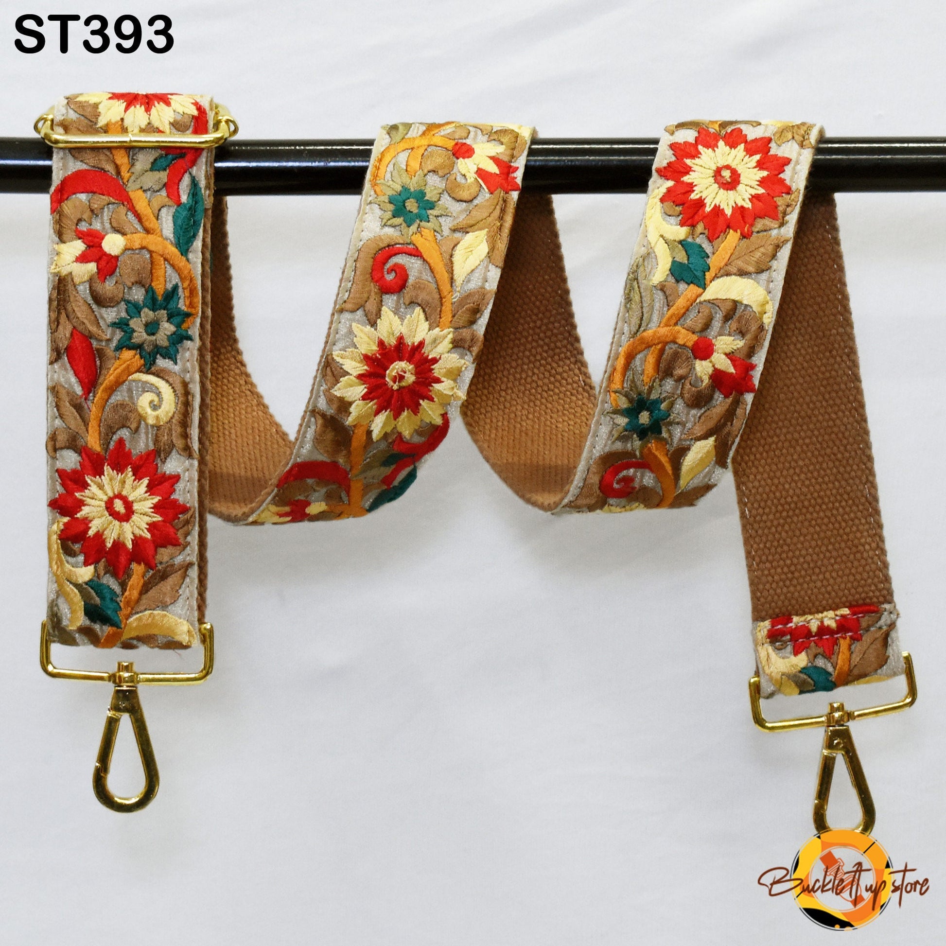 Crossbody Strap for Handbag Purses Embroidered Purse Strap Boho Bag Strap Floral Embroidery Replacement Strap Boho Guitar Strap Gift for her