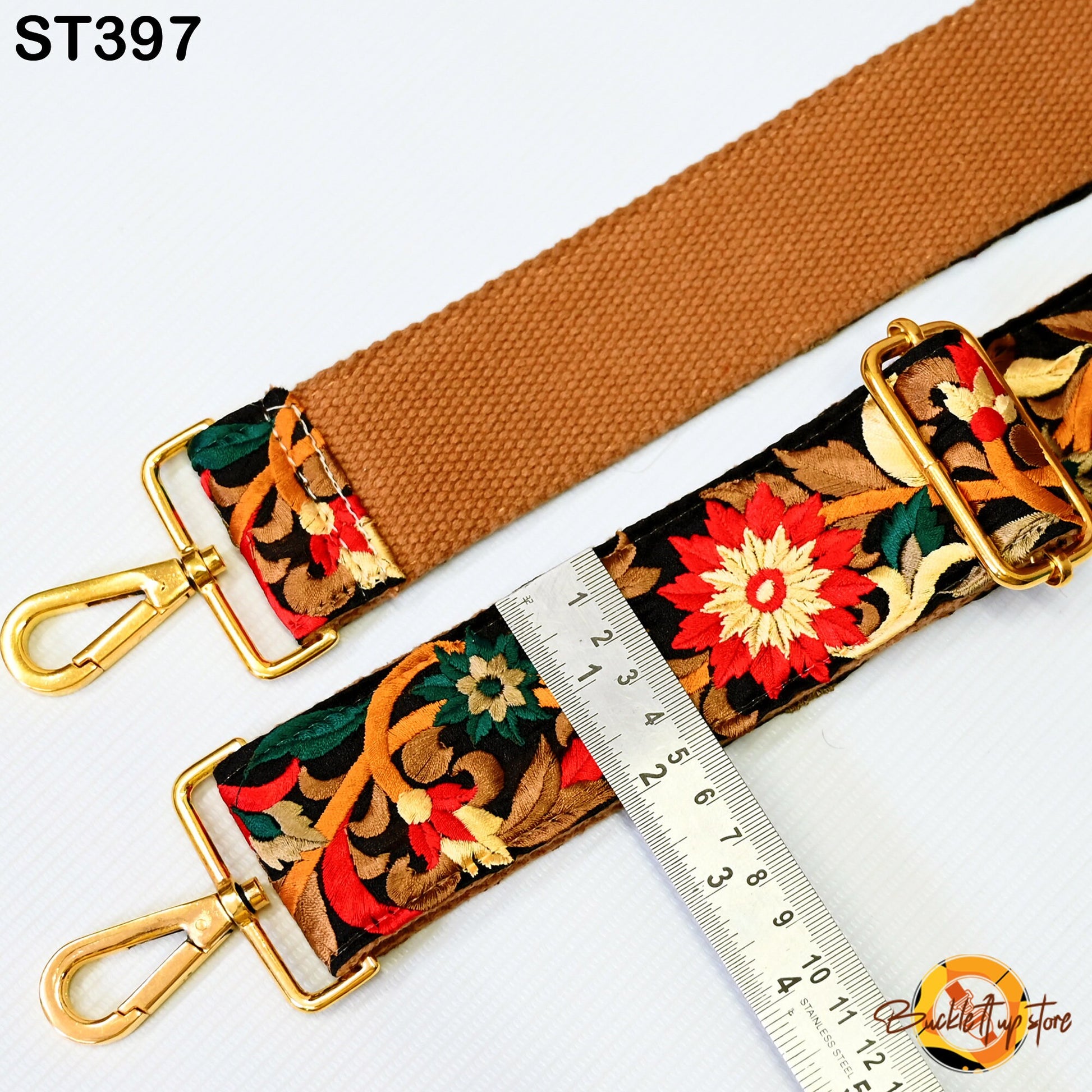 Replacement Strap Crossbody Strap for Purses Handbag Embroidered Sling Bags Strap Boho Bag Strap Floral Embroidery Guitar Strap Gift for Her