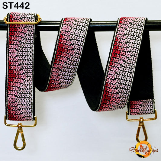 Replacement Purse Strap Embroidery Crossbody Strap for Purses Floral Embroidered Bag Strap Boho Guitar Strap Handbag Strap Gift for Sister