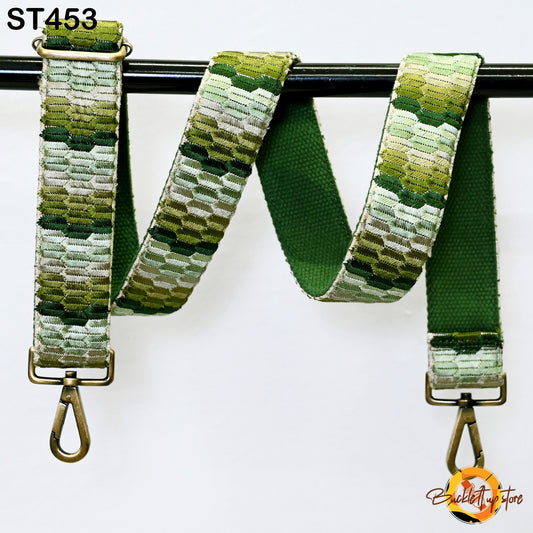 Green Embroidery Replacement Strap Embroidered Purse Strap Crossbody Strap for Purses Boho Bag Strap Guitar Strap Handbag Strap Gift for Mom