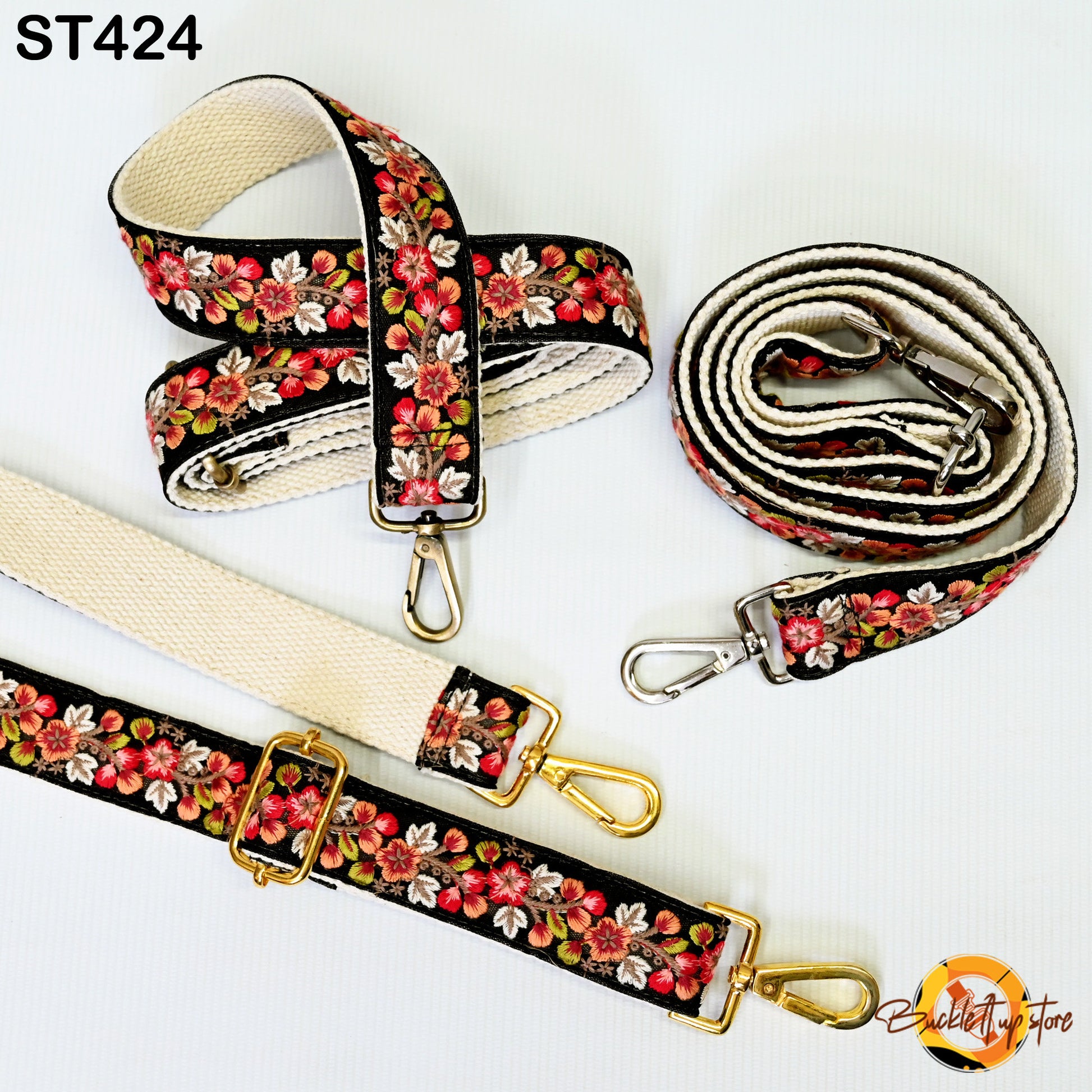 Gift for Dad Embroidered Messenger Bags Strap Crossbody Strap for Purses Boho Embroidery Replacement Strap Boho Guitar Strap Handbag Strap