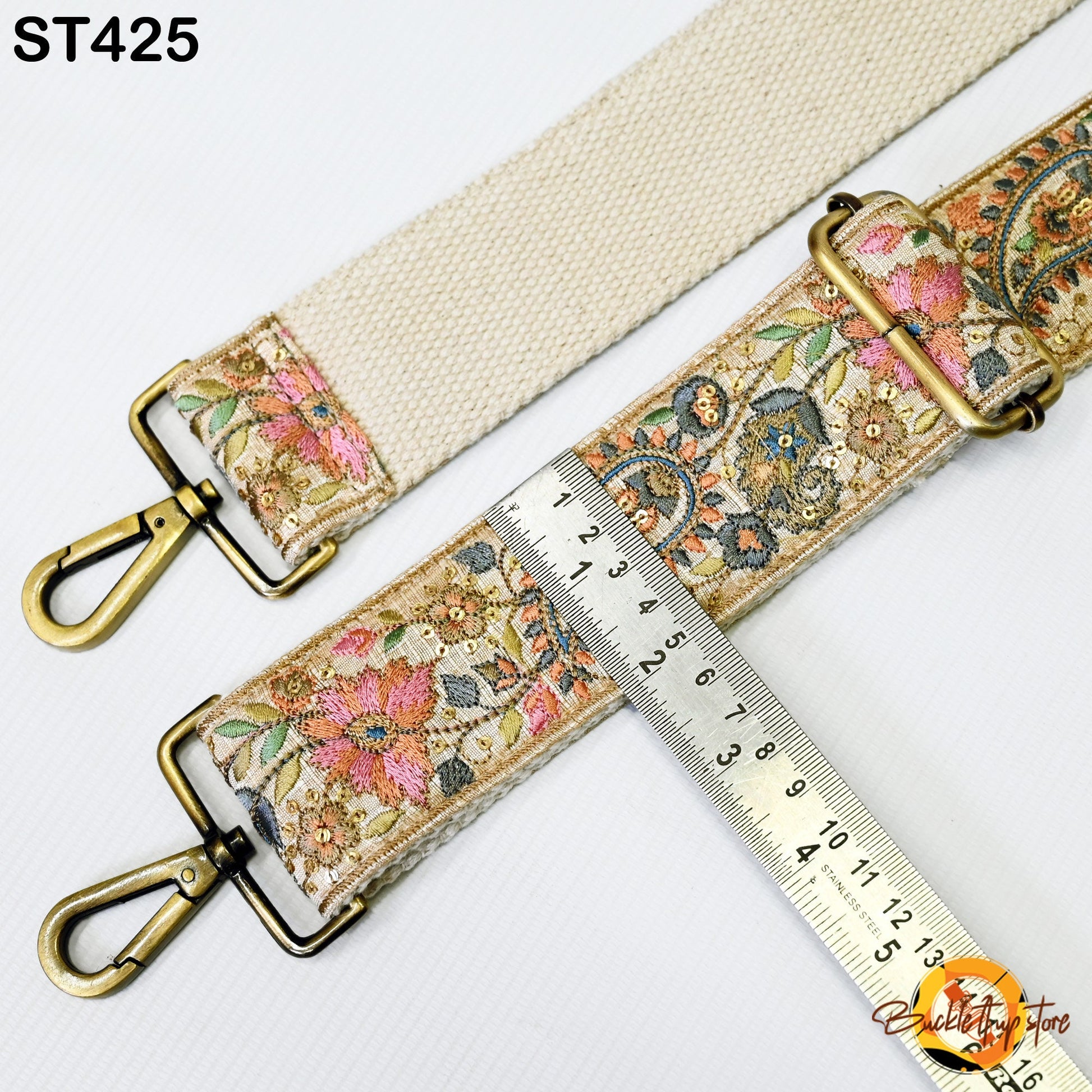 Embroidered Purse Strap Crossbody Strap for Purses Handbag Boho Bag Strap Floral Embroidery Replacement Strap Boho Guitar Strap Gift for her