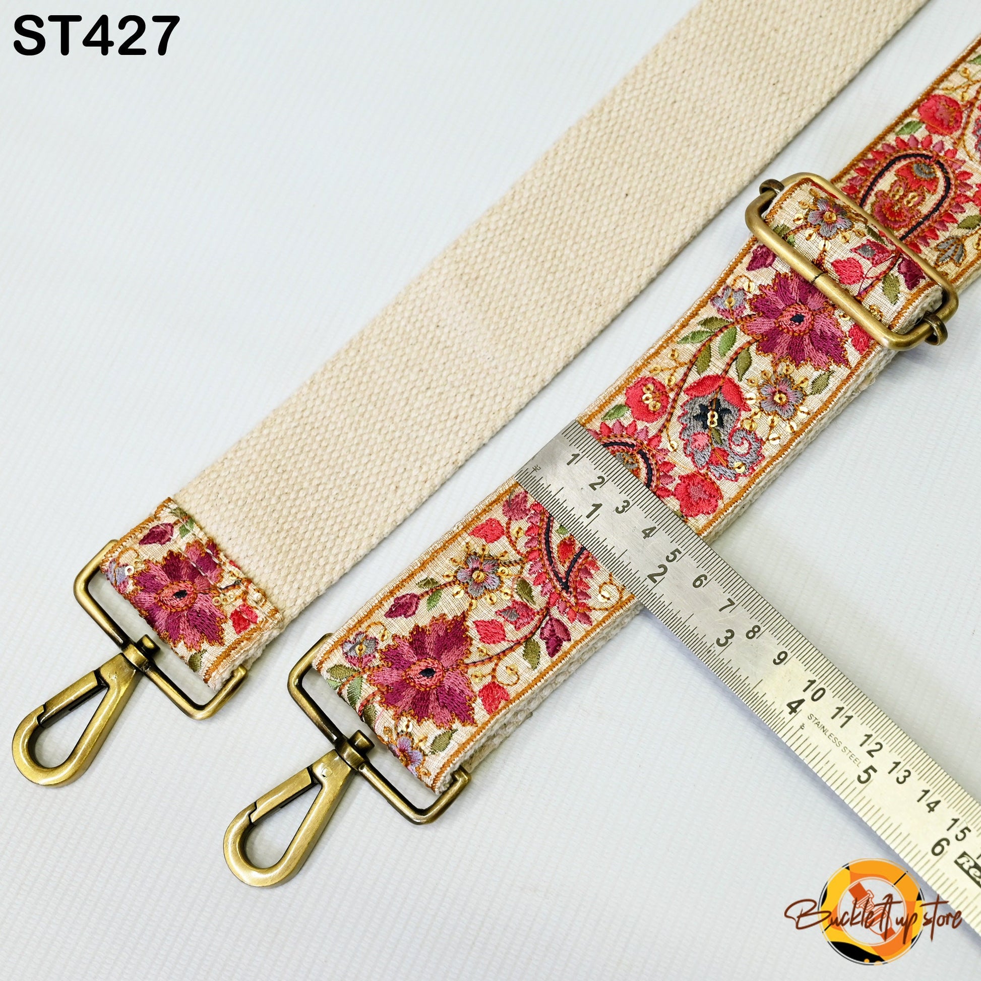 Embroidered Purse Strap Crossbody Strap for Purses Handbag Boho Bag Strap Floral Embroidery Replacement Strap Boho Guitar Strap Gift for her