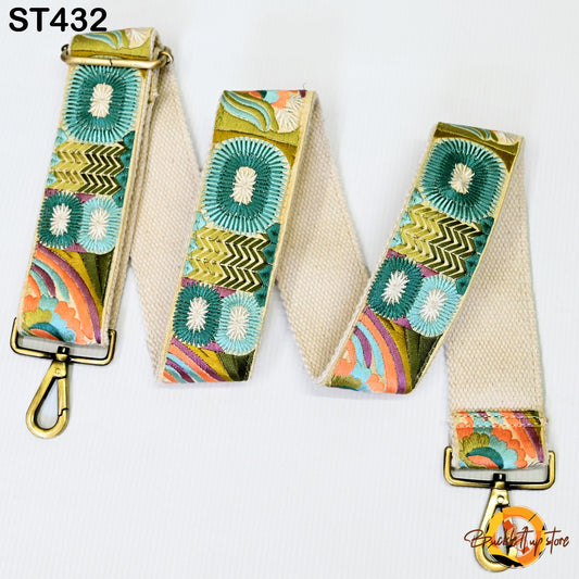 Replacement Handbag Boho Bag Strap Embroidered Camera Strap Crossbody Strap for Purses Embroidery Adjustable Guitar Strap Gift for Daughter