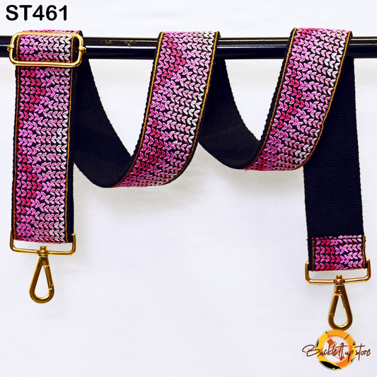 Replacement Purse Strap Embroidery Crossbody Strap for Purses Floral Embroidered Bag Strap Boho Guitar Strap Handbag Strap Gift for Sister
