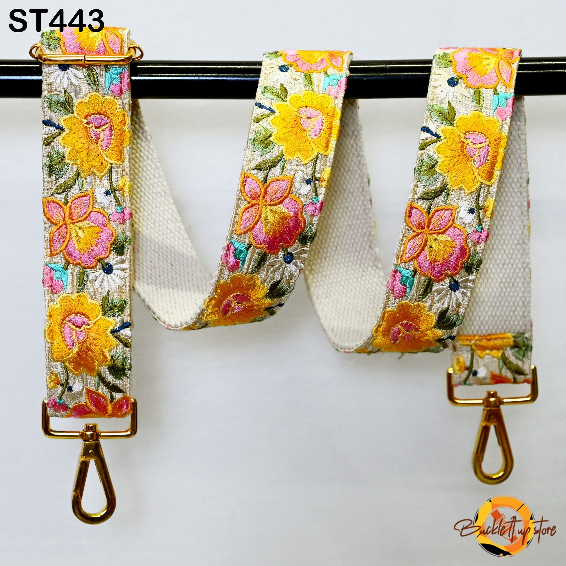 Gift Canvas Sling Bag Strap Purse Strap Embroidery Custom Messenger Crossbody Strap Handbag Embroidered Replacement Strap Boho Guitar Strap