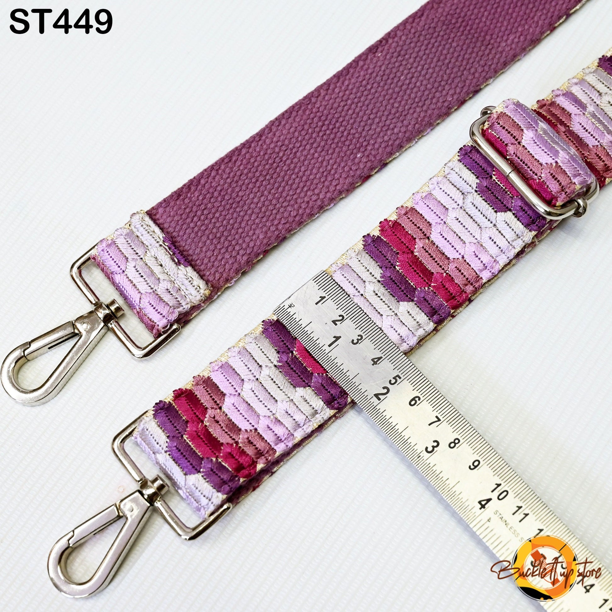 Mauve Embroidery Replacement Strap Embroidered Purse Strap Crossbody Strap for Purses Boho Bag Strap Guitar Strap Handbag Strap Gift for Mom