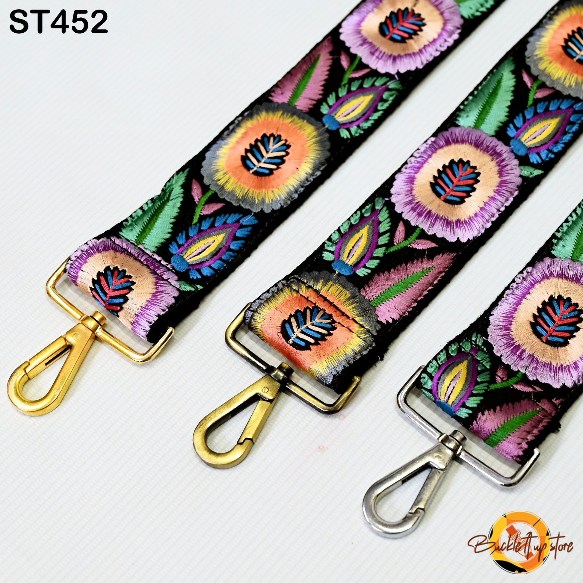 Crossbody Boho Sling Bag Strap for Purses Embroidery Adjustable Guitar Strap Replacement Handbag Strap Gift Friend Embroidered Camera Strap