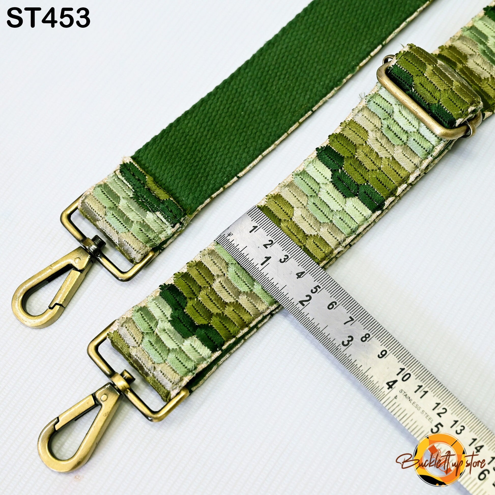 Green Embroidery Replacement Strap Embroidered Purse Strap Crossbody Strap for Purses Boho Bag Strap Guitar Strap Handbag Strap Gift for Mom