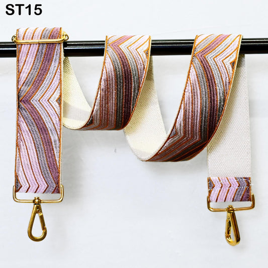 Designer Crossbody Straps Designer Embroidery Purses Strap Boho Messenger Bags Strap Boho Guitar Strap Handbag Strap