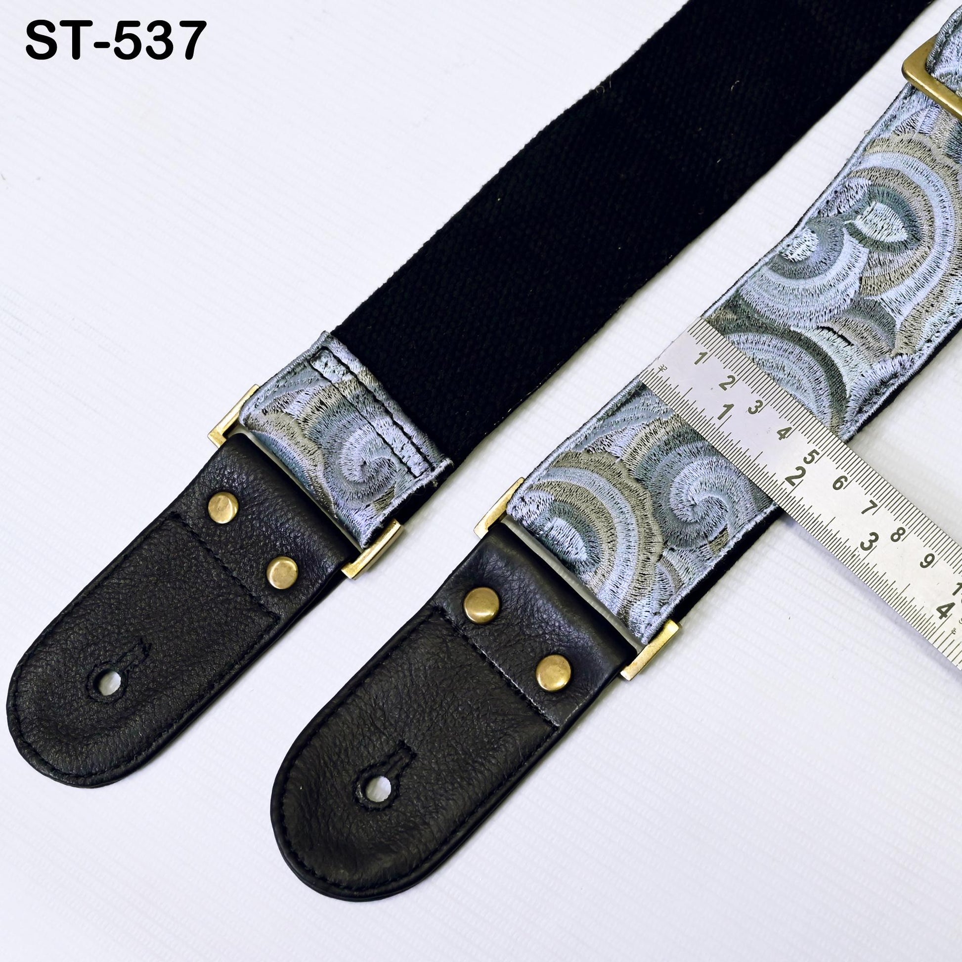 Adjustable Acoustic Guitar Strap Fender Electric Guitar Bass Leather Ukulele Boho Design Unique Blues Gift for Guitar Player Musician Sister