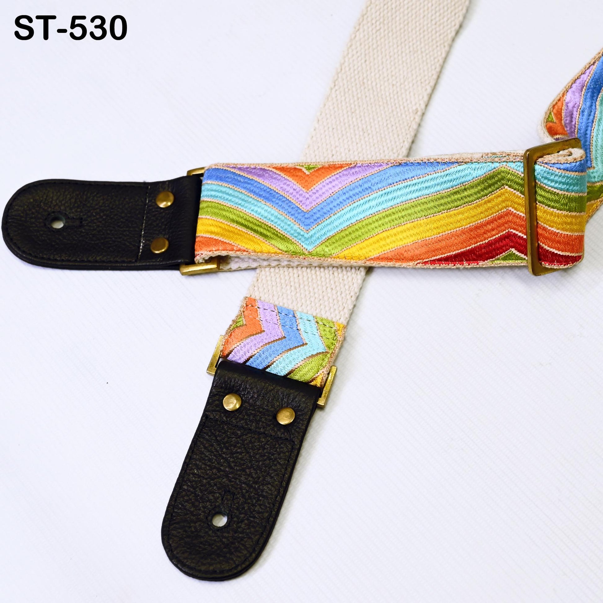 Acoustic Guitar Strap Adjustable Fender Electric Guitar Bass Leather Ukulele Boho Unique Blues Gift for Guitar Players Musician Guitarist