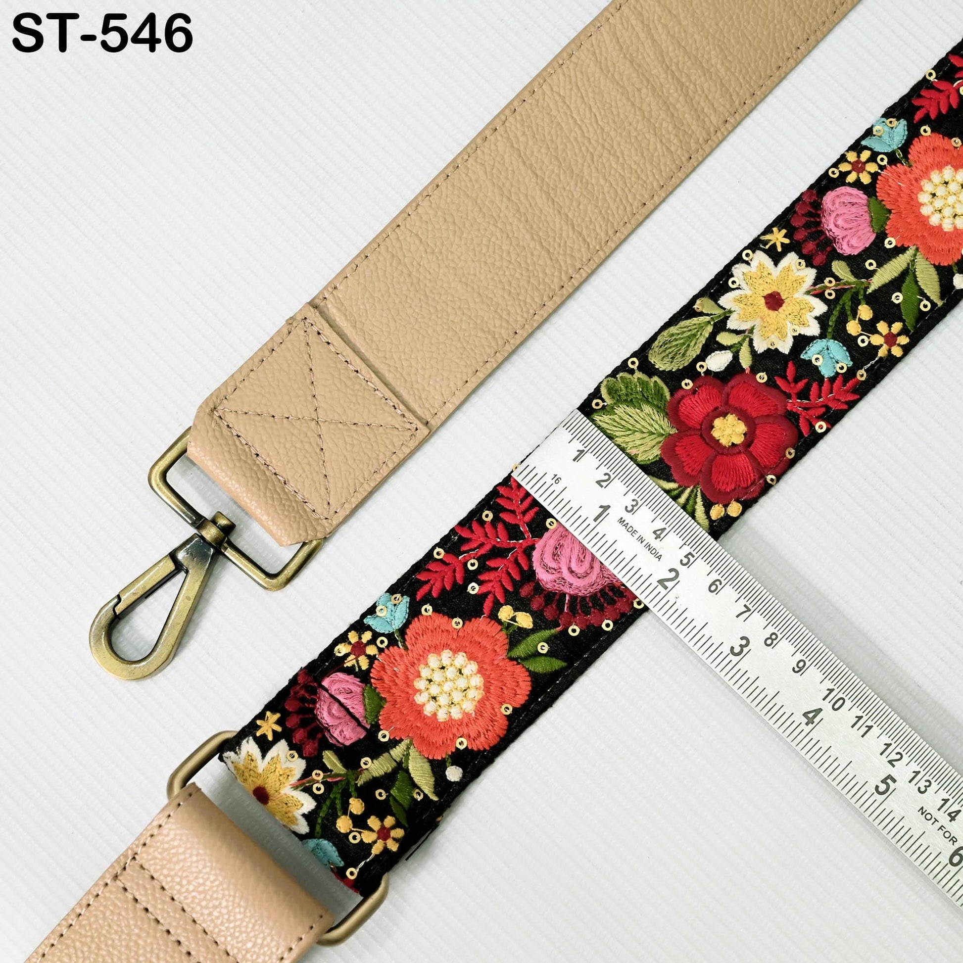 Replacement Leather Handbag Boho Bag Crossbody Strap Gift for Friends Camera Embroidery Adjustable Strap Shoulder Strap Purses Pale Taupe