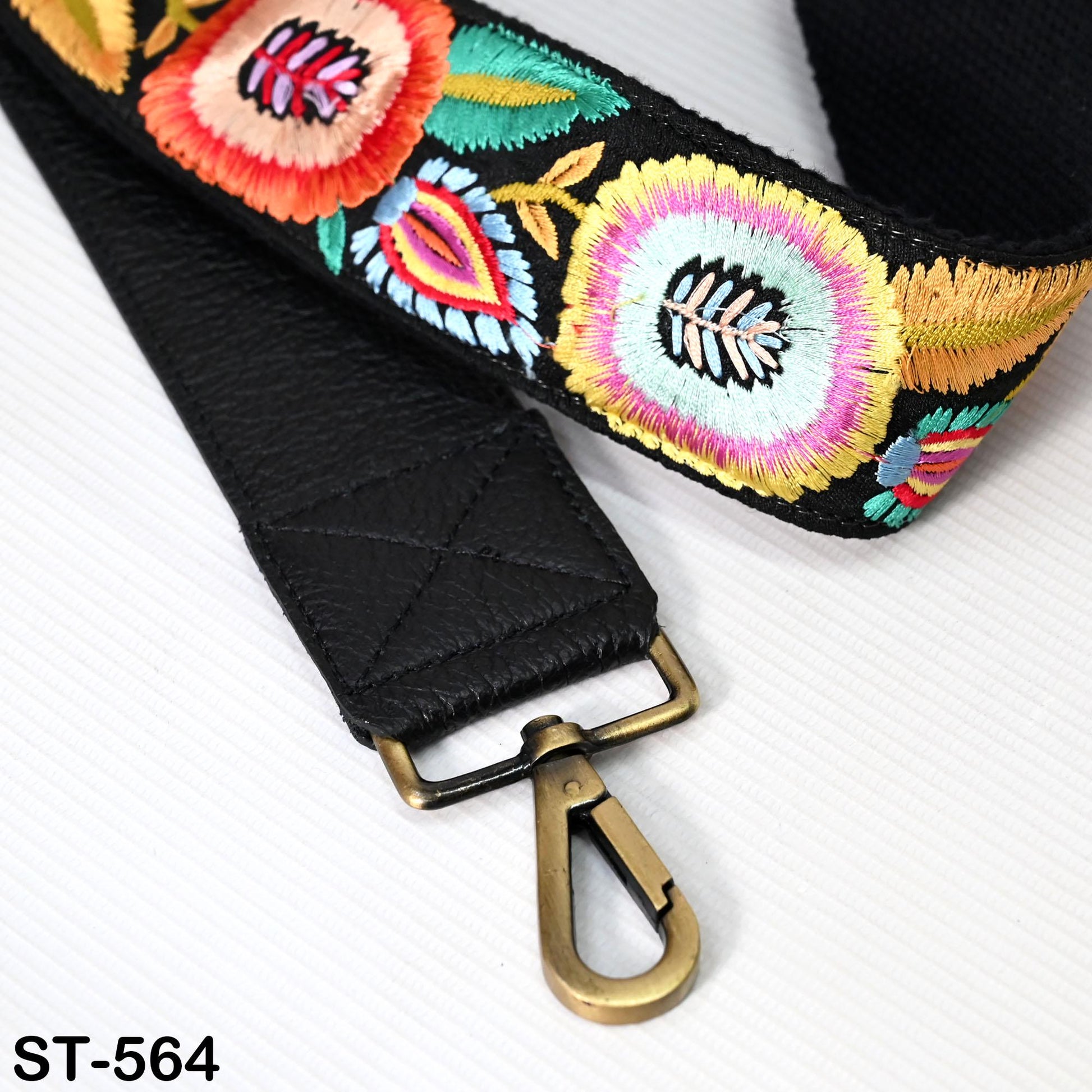 Replacement Leather Handbag Boho Bag Strap Camera Strap Crossbody Strap Purses Embroidery Adjustable Strap Black Christmas Gift for Mother