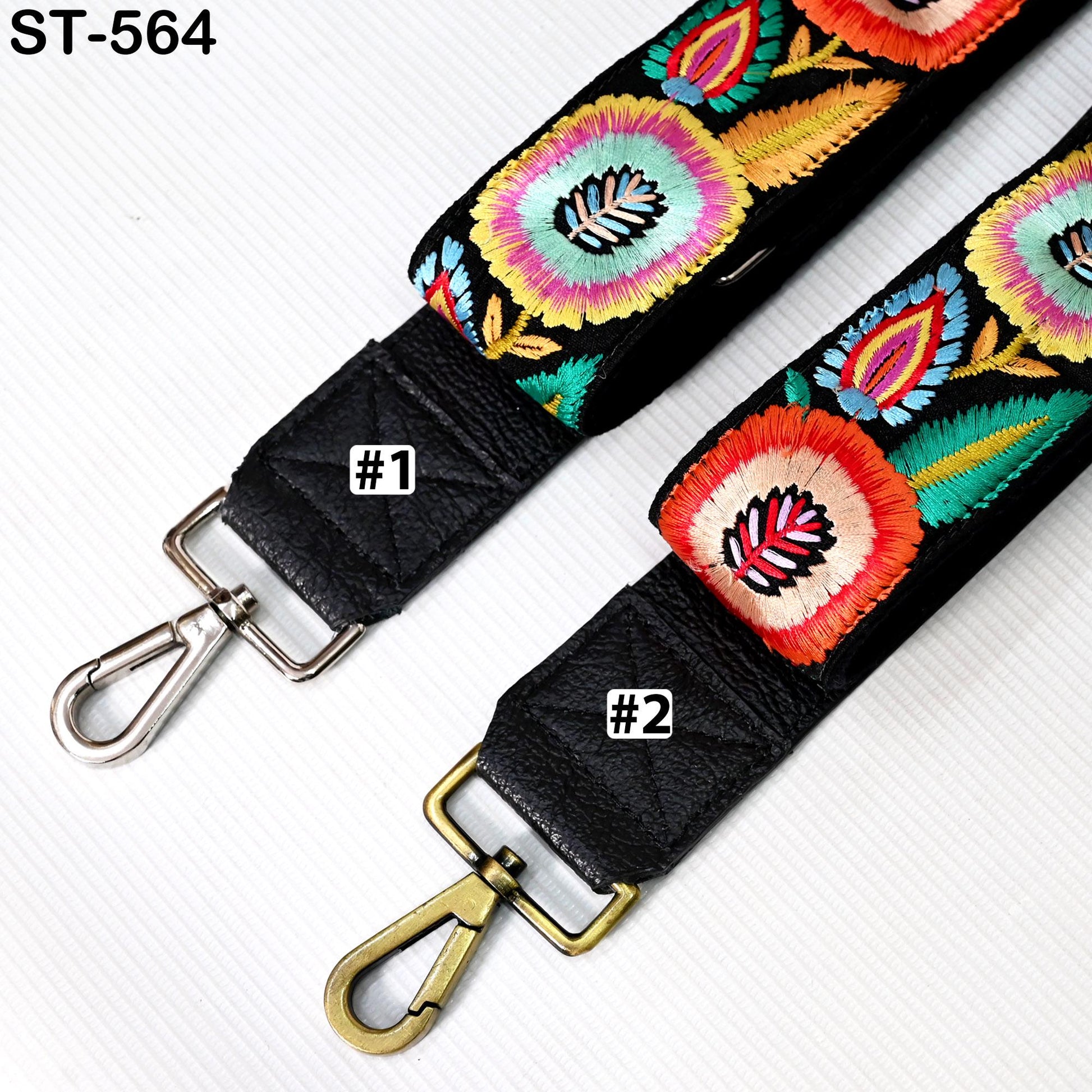 Replacement Leather Handbag Boho Bag Strap Camera Strap Crossbody Strap Purses Embroidery Adjustable Strap Black Christmas Gift for Mother