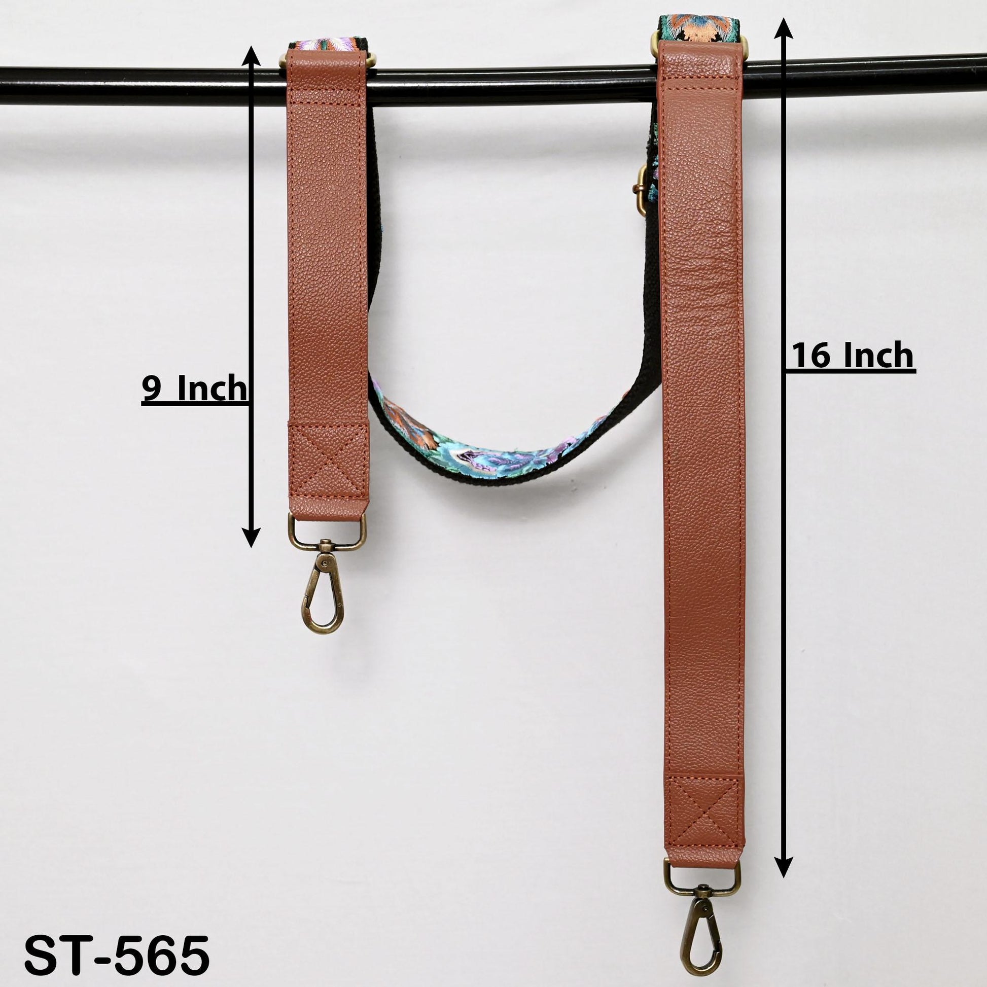 Replacement Leather Crossbody Strap Handbag Boho Bag Strap Camera Strap Purses Embroidery Brown Adjustable Strap Christmas Gift for Sister