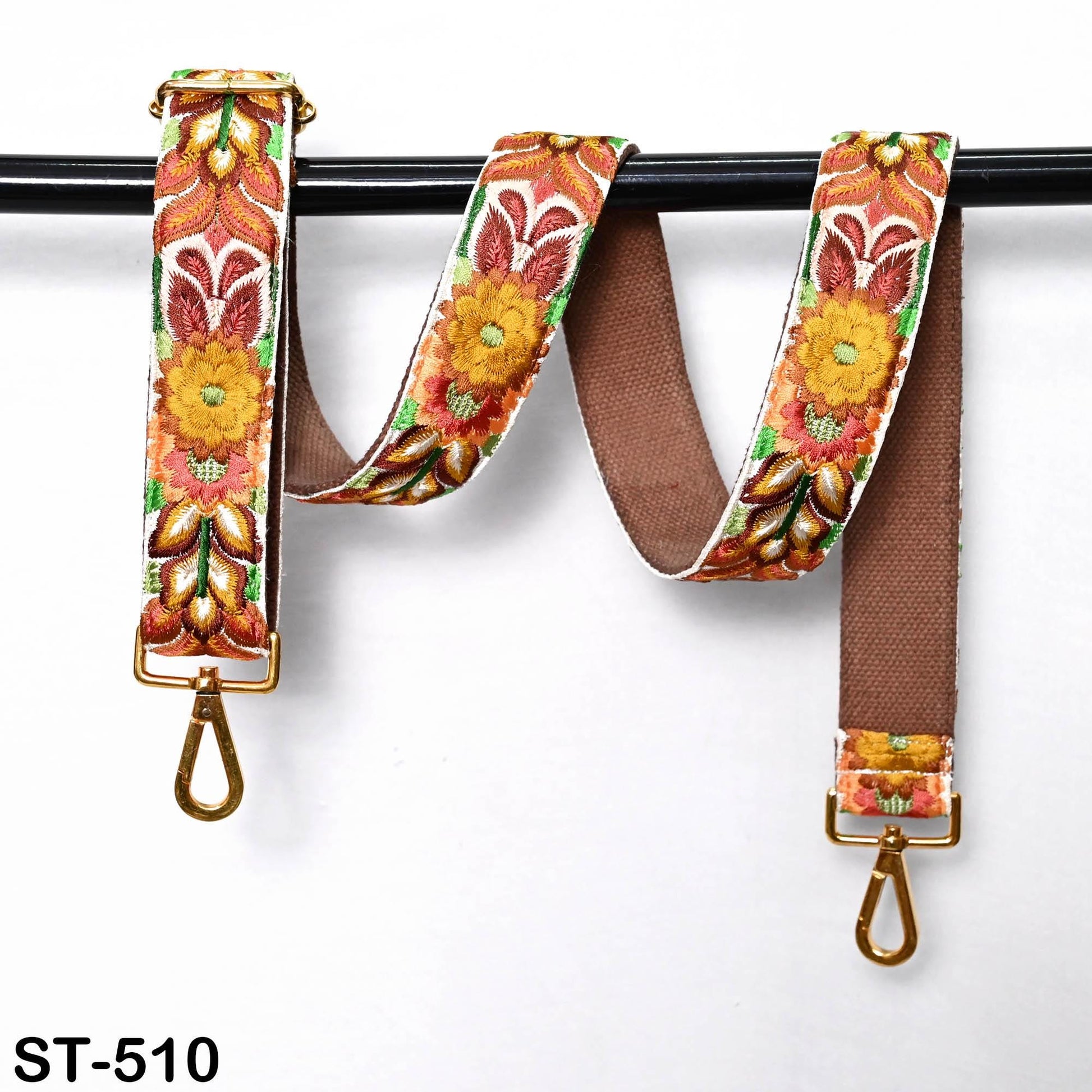 Embroidered Replacement Purse Strap Crossbody Strap for Purses Boho Bags Strap Embroidery Strap Boho Guitar Strap Handbag Strap gift for her