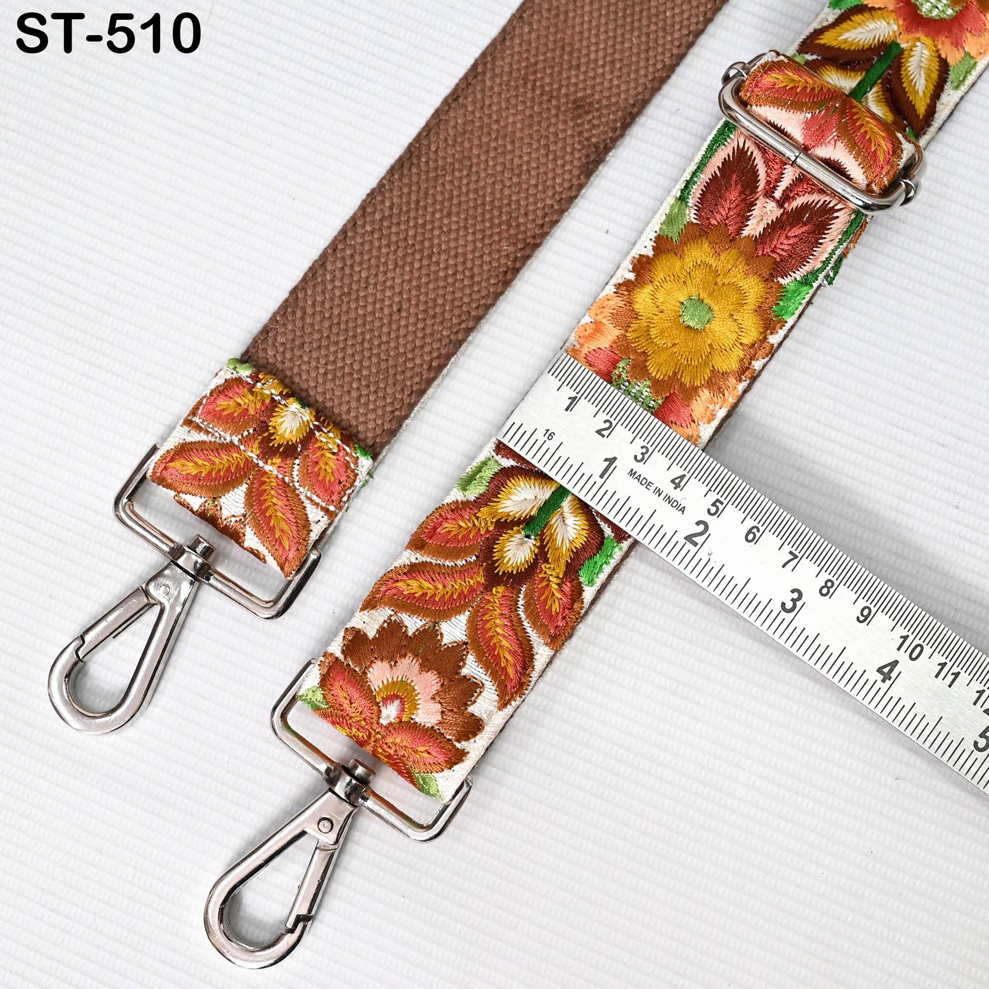 Embroidered Replacement Purse Strap Crossbody Strap for Purses Boho Bags Strap Embroidery Strap Boho Guitar Strap Handbag Strap gift for her