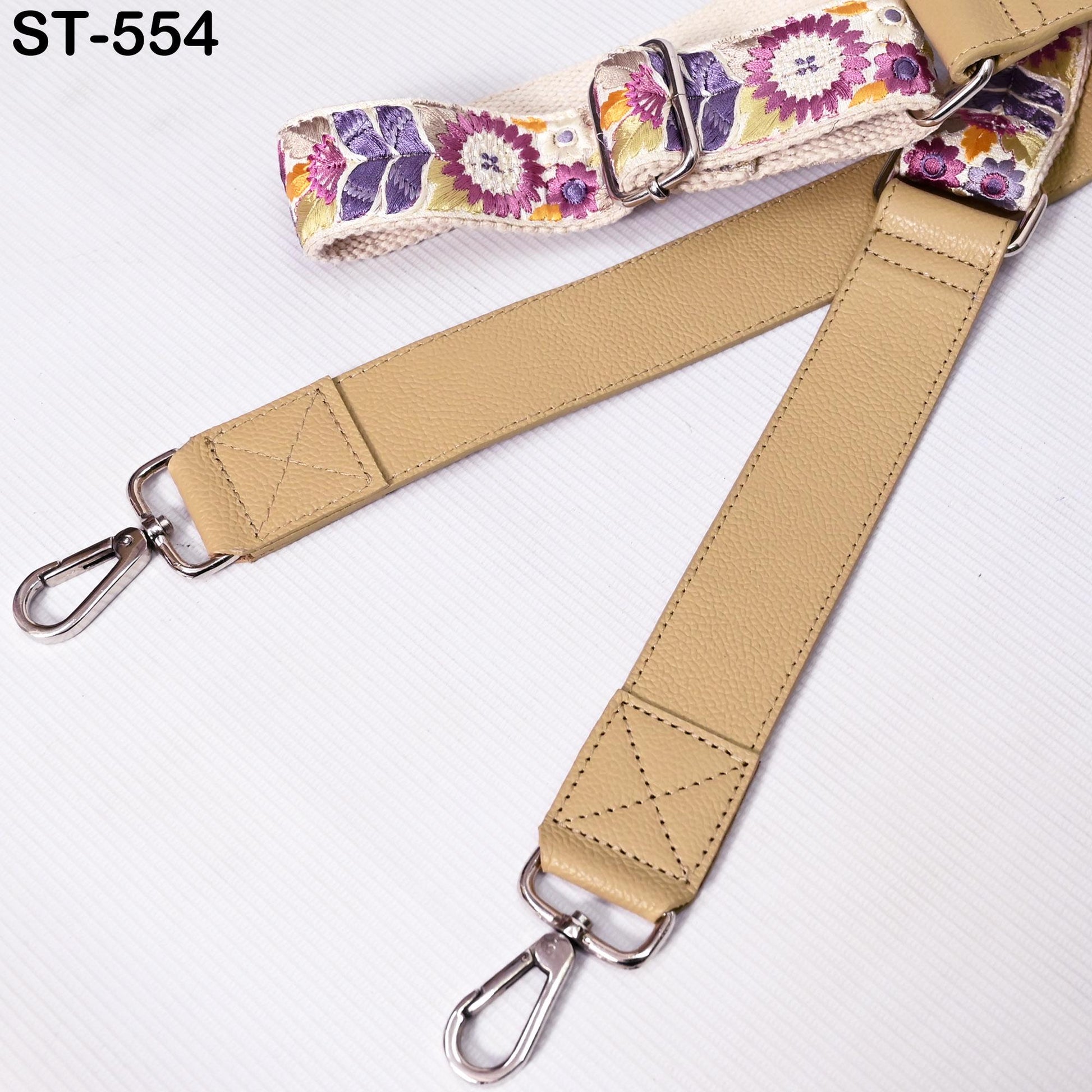 Replacement Leather Handbag Boho Bag Crossbody Strap Adjustable Gift for Sister Camera Strap Shoulder Strap Purses Embroidery Pale Taupe